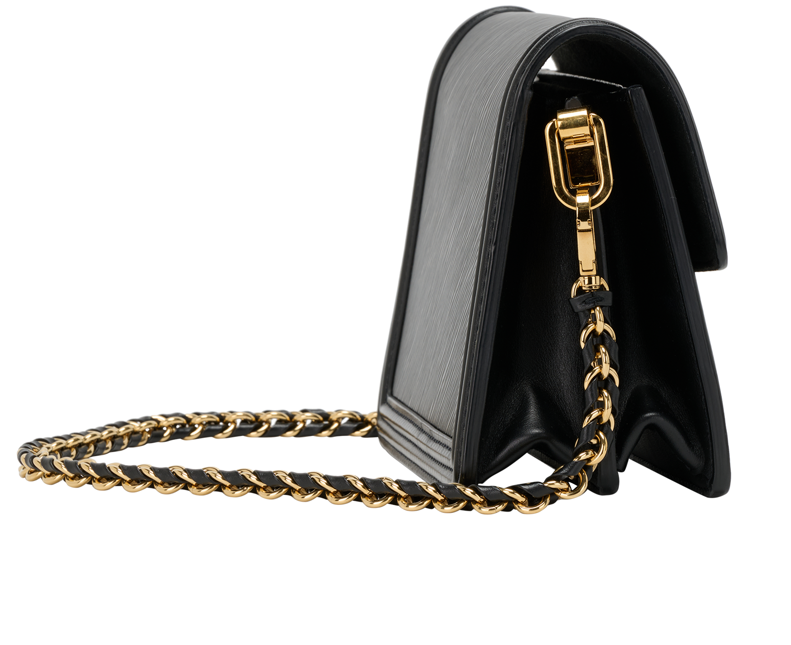 Mini Dauphine, &pound;1,200, Handbags, Black, Leather, Side view